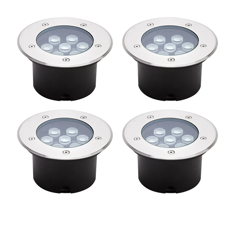 Outdoor Floor Recessed Spotlight Outside Deck Lighting 220V110V24V Waterproof IP67 LED Garden Light Underground 3W 5W 6W 9W 12W