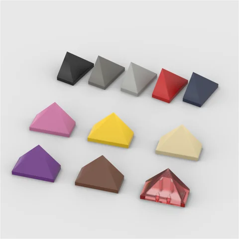 Slope 45 2x1 Blocks 10PCS Puzzle Particle 15571 Slope 45 2x1 Building Blocks 3048 Triple With Stud Holder Bricks Toy Children Gift