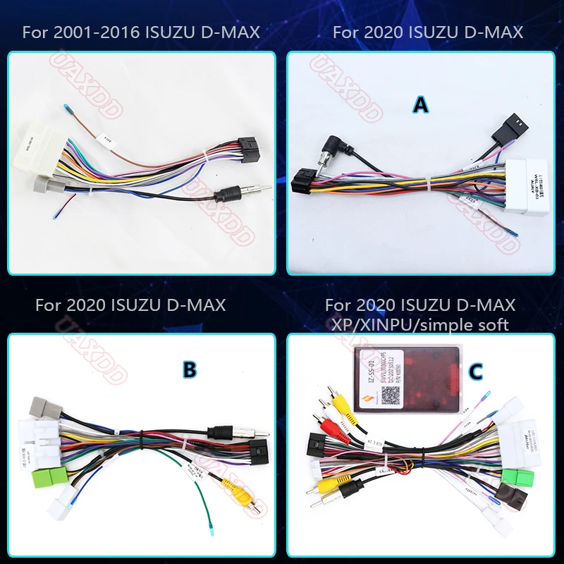 For ISUZU 2001-2016 D-MAX Car Radio Android DVD Stereo audio screen multimedia video CD player navigation  cables Harness frame