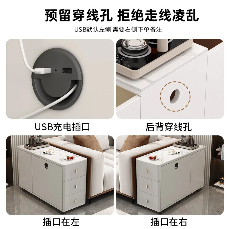 several side cabinets on the , side storage cabinets, household mobile tea table side cabinets