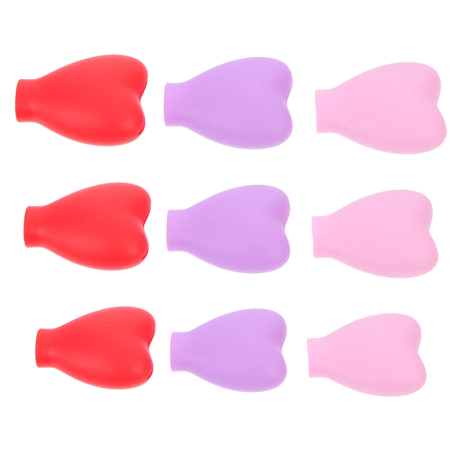 

9 Pcs Covers Silicone Protective Travel Eyeshadow Portable Cosmetics Brush Head Cover Brush Sleeve Lid Cosmetics Head Cover
