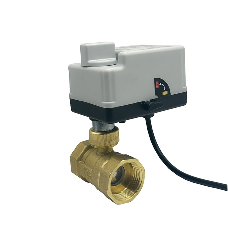 Imagem -03 - Válvula de Esfera Elétrica com Interruptor Manual Motorizado Ball Valves 3-wire 2-control Latão 2-way 220v 12v 24v Pol Pol Dentro 11 Dentro Dentro