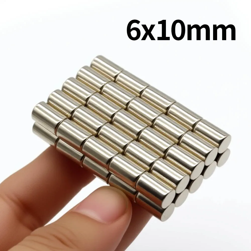 6x10mm Super Strong Neodymium Magnet N35 NdfeB Permanent Magnetic imanes Round Powerful Magnets Refrigerator Magnet
