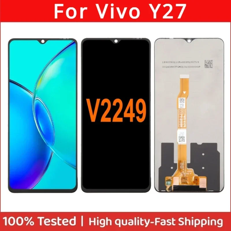 

6.64'' IPS For Vivo Y27 4G 5G V2249 V2302 LCD Display Touch Screen Digitizer Assembly Parts