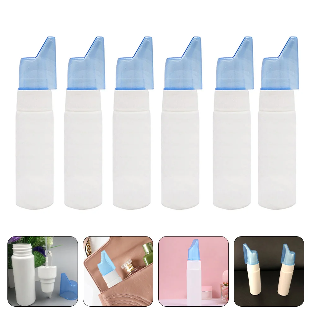 

6 Pcs Empty Bottle Nasal Spray 70ml Device Travel Misting Bottles Small Abs for Nose