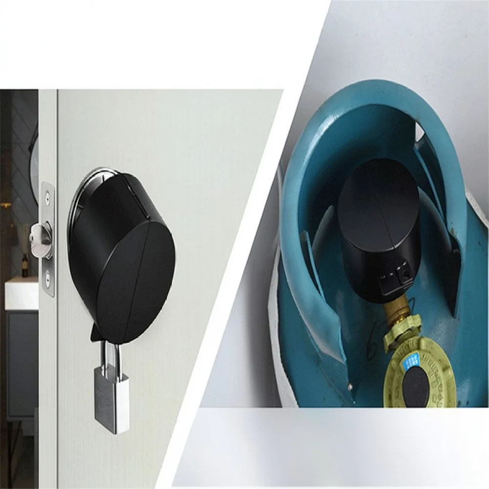 Stainless Steel Door Handle Lockout Device Security Guard For JS Valve Knob Protector Prevent Unauthorized Operation