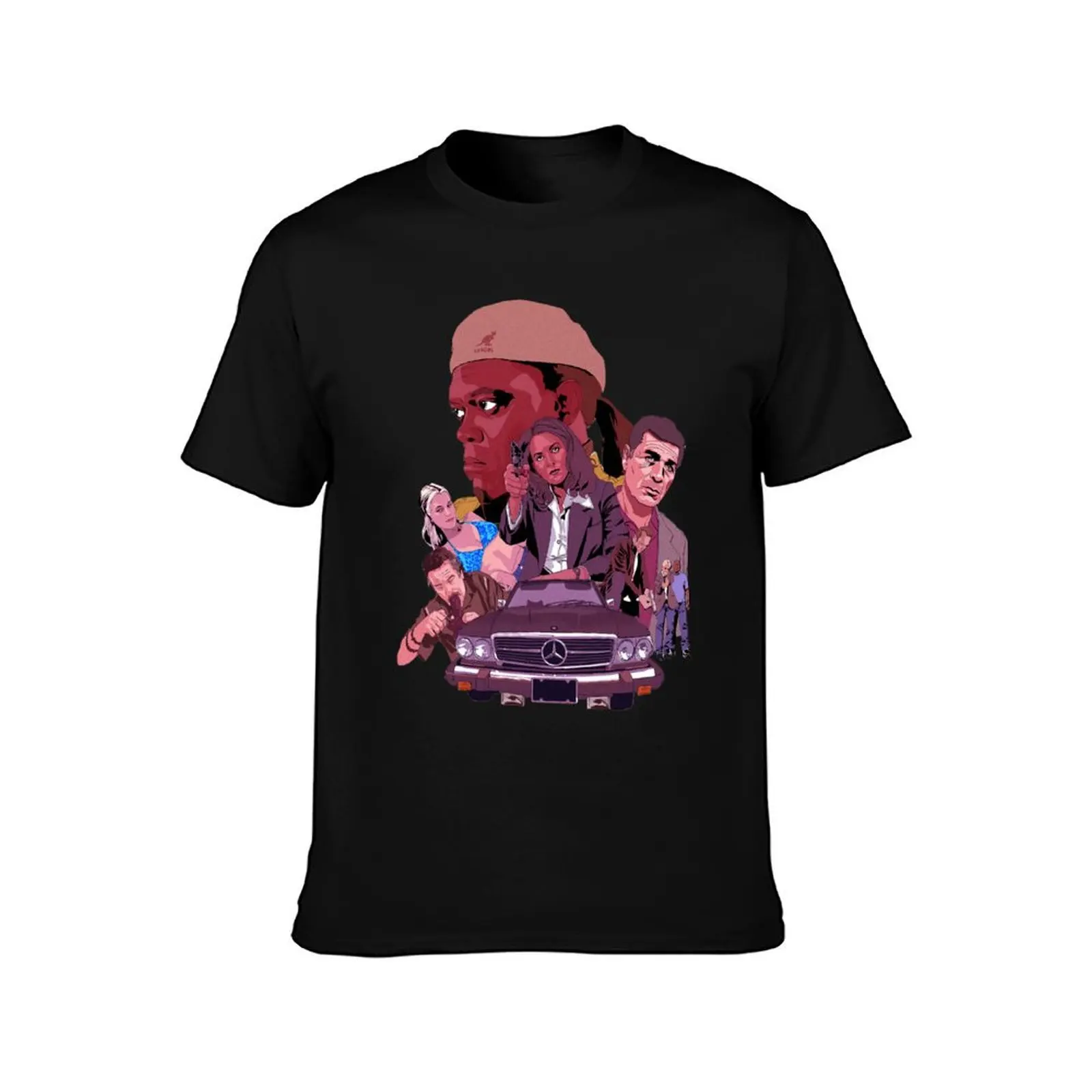 Bridget Fonda Jackie Brown T-Shirt Vintage Print Crew Neck Tee T-Shirt