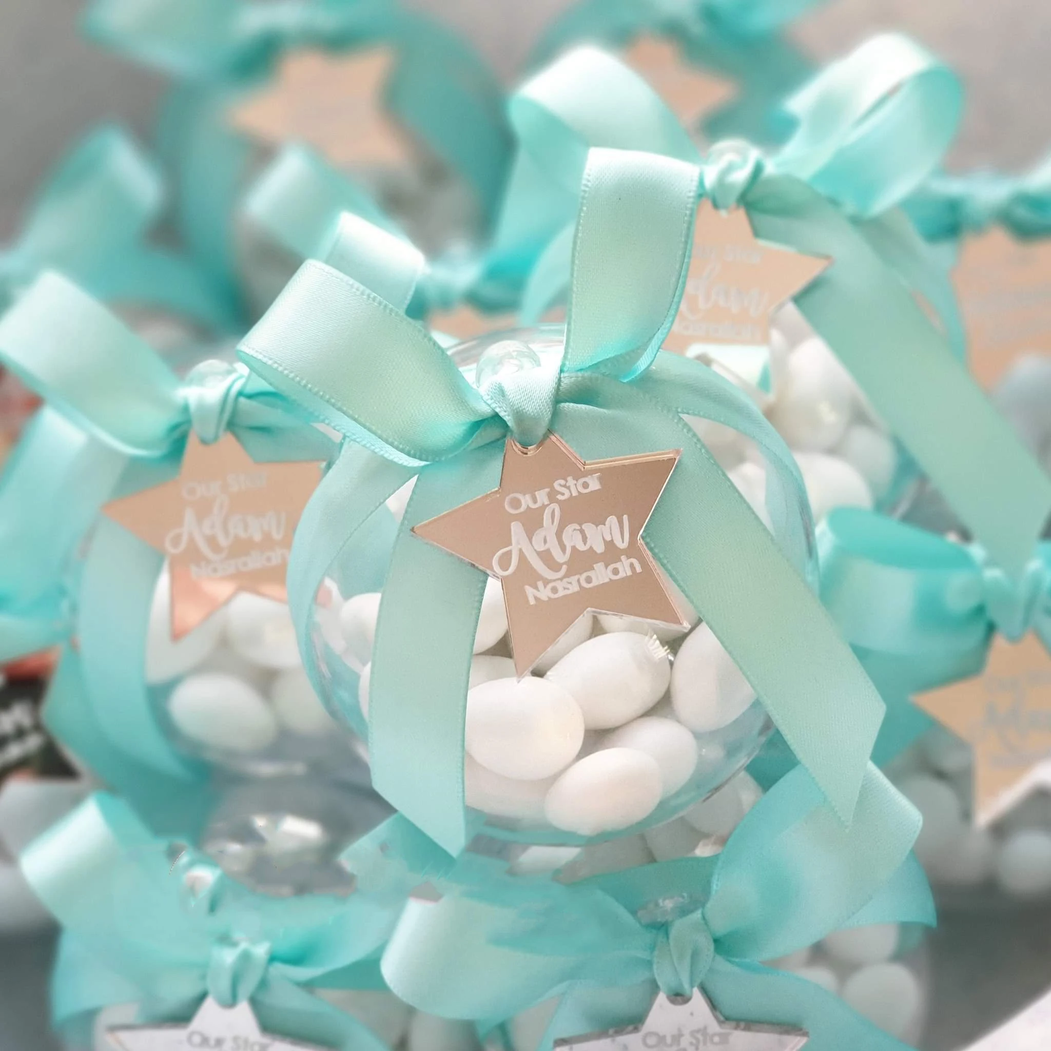 

30Pcs Personalized Engraved Mirror Stars Tags Wedding Table Centerpieces Baby Shower Decor Baptism Birthday Wedding Custom Gifts