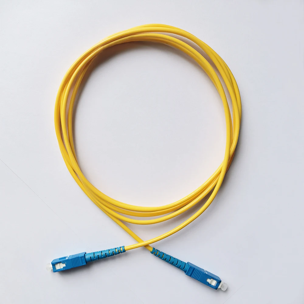 Cavo in Fibra ottica SC/UPC SC UP cavo Patch ottico monomodale Simplex Core FTTH Fibra ottica 5M/20M/30M cavo Patch in Fibra ottica