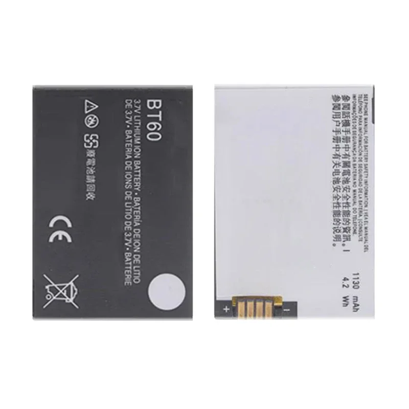 Аккумулятор BT60 емкостью 1130 мАч для Motorola W218 W208 W210 A1210 A3000 BT60 ME511 ME502 Q8 V360 V361i V980 C975 E1000 A732 C168