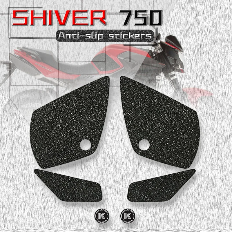 

New Motorcycle Fuel Tank Pad Protection Stickers Tank Grip Side Knee Grip Traction Decals For APRILIA SHIVER 750 ABS Shiver 900