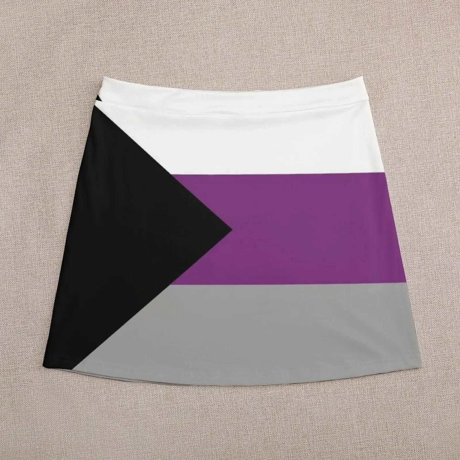 Seamless Repeating Demisexual Pride Flag Pattern Mini Skirt midi skirt for women clothes for women