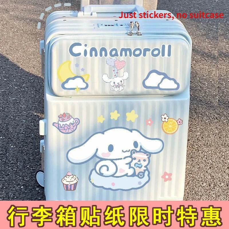 Cartoon Sanrio suitcase sticker Kuromi Pacha dog waterproof suitcase trolley case decorative sticker waterproof