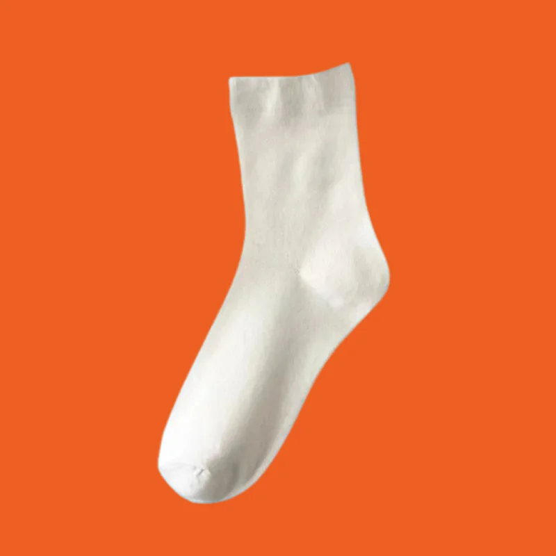 5/10 Pairs 2024 New Top Quality Student Thin Long Socks Women\'s White Black Socks Stacked Breathable Socks Elastic Popular Socks