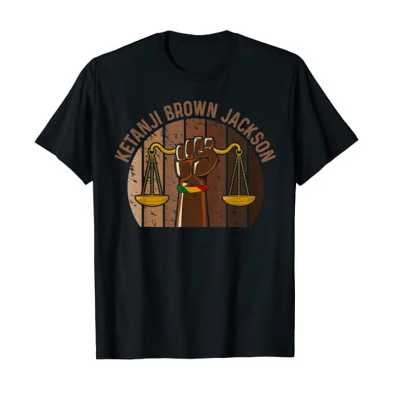 

Vintage Judge Ketanji Brown Jackson Female Lawyer Equality T-Shirt Feminism Graphic Tee Tops Black Pride Women Clothes