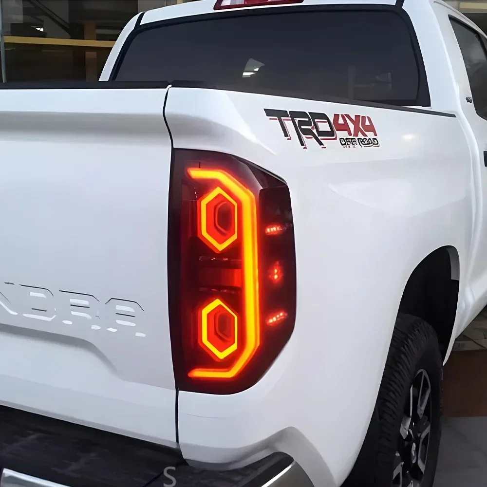 

Задние задние фонари автомобиля в сборе для Toyota Tundra 2014-2020, светодиодные автоматические задние фонари, обновленные динамические поворотники, аксессуары Plug and Play