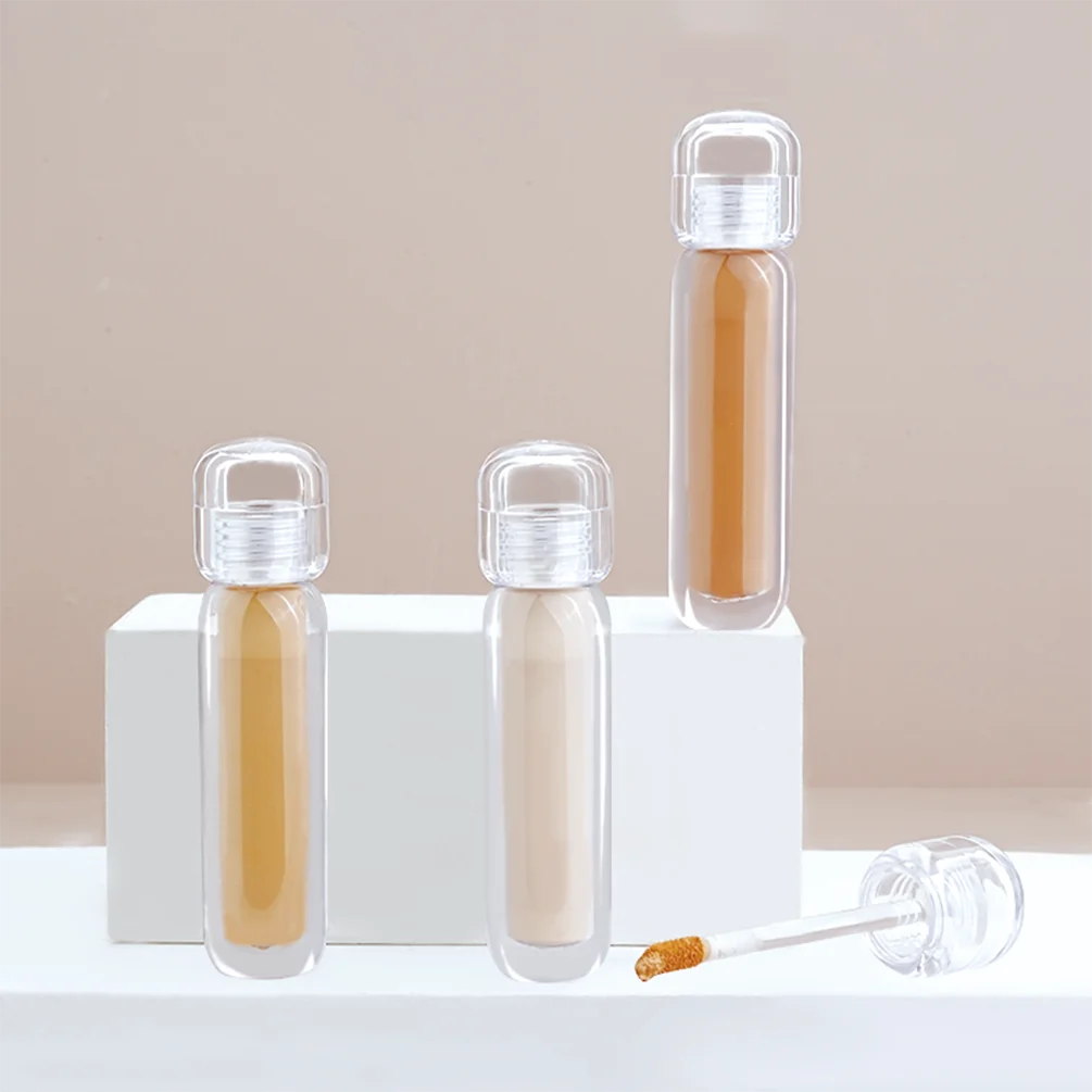 คอนซีลเลอร์เนื้อลิควิดแบบส่วนตัว 3 กรัม รับผลิตโลโก้เอง 18 เฉดสี ขวดใส คอนทัวร์ ปรับผิวให้สว่าง แต่งหน้าแบบสามมิติ