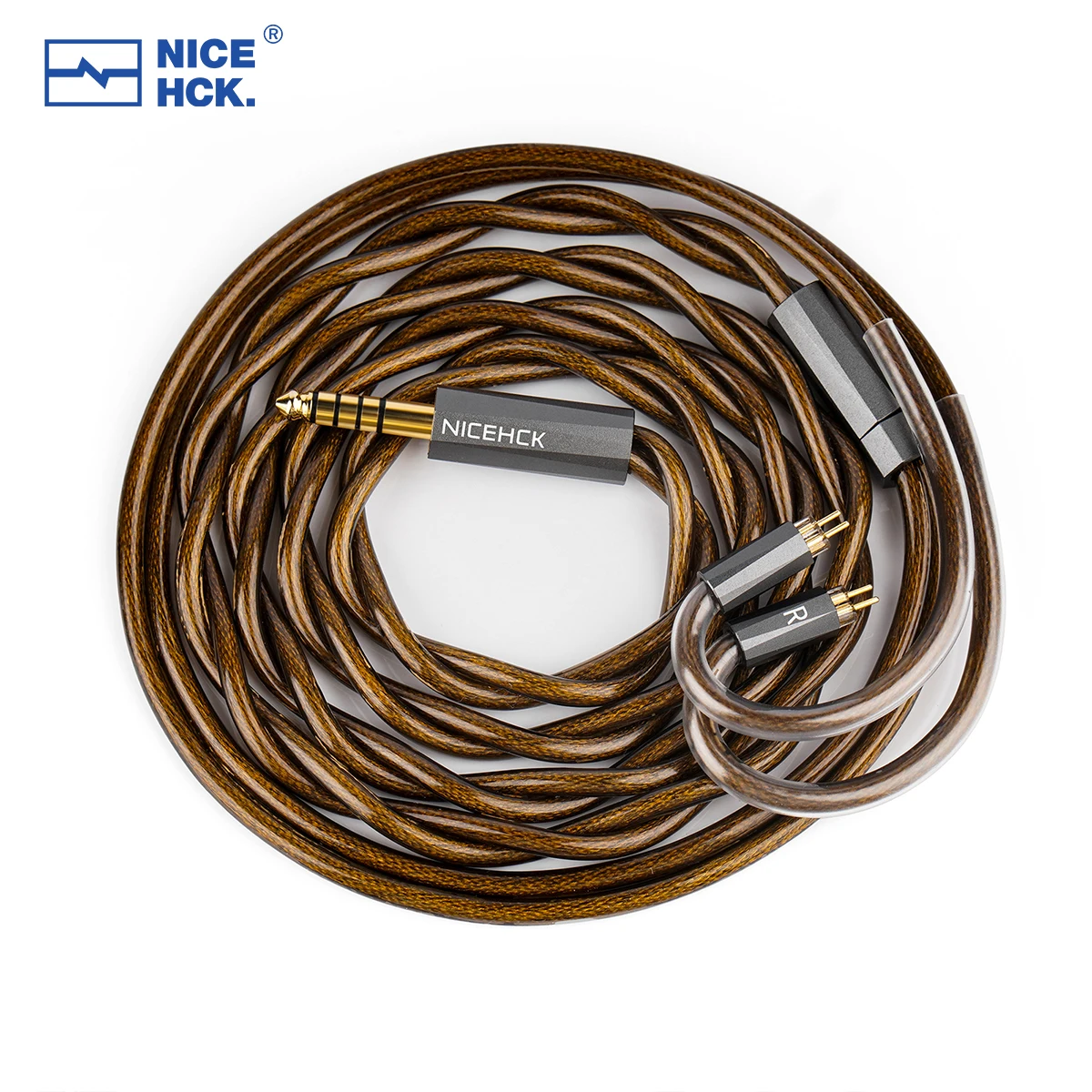 NiceHCK AceLitz HiFi-Kabel 7N Hochreiner Kopfhörer-Upgrade 3 Materialien Gemischter Draht 0,78 mm 2Pin für NX8 Himalaya DaVinci V16 IEM