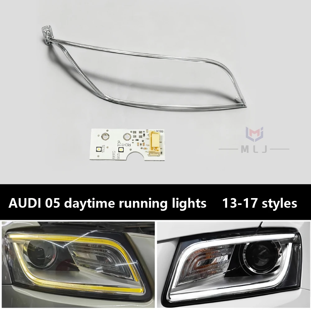 

New For Audi Q5 2013-2018 SQ5 Car Headlight DRL Daytime Running lightAngel Eyes Acrylic guide plate Light Tube Angel Eyes Board