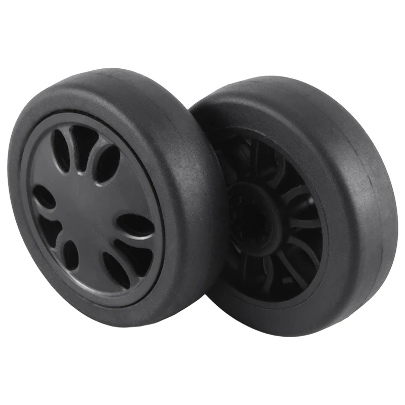 1Set 50X15mm Luggage Wheels Luggage Wheel Universal 6Mm 8Mm Replacement Wear Resistant PU Caster Suitcase