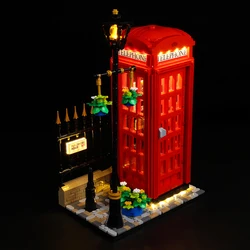 Kyglaring Led Light kit For 21347 Red London Telephone Box DIY Toys Only Lights Set (NOT Include Model)