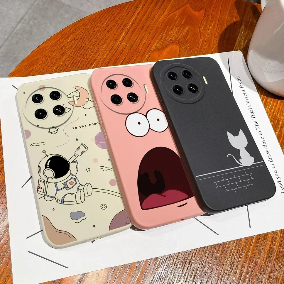 กรณีสําหรับ Tecno Spark 20 Pro PLUS 4G ฝาครอบโทรศัพท์น่ารักนักบินอวกาศซิลิโคนเหลวสําหรับ Tecno Spark20Pro PLUS 4G 4G Fundas