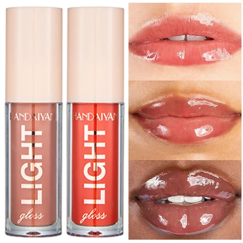 Waterproof Mirror Nude Lip Gloss Long Lasting Moisturizing Colour Rendering Non Sticky Cup Liquid Lipstick Lips Makeup Cosmetics