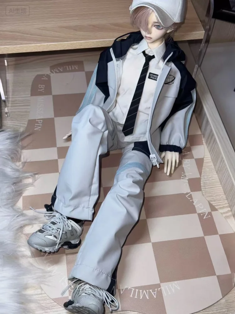 طقم ملابس دمى 1/4 (معطف وبنطلون) - إكسسوارات ملابس الدمى (بدون الدمى، الملابس فقط)