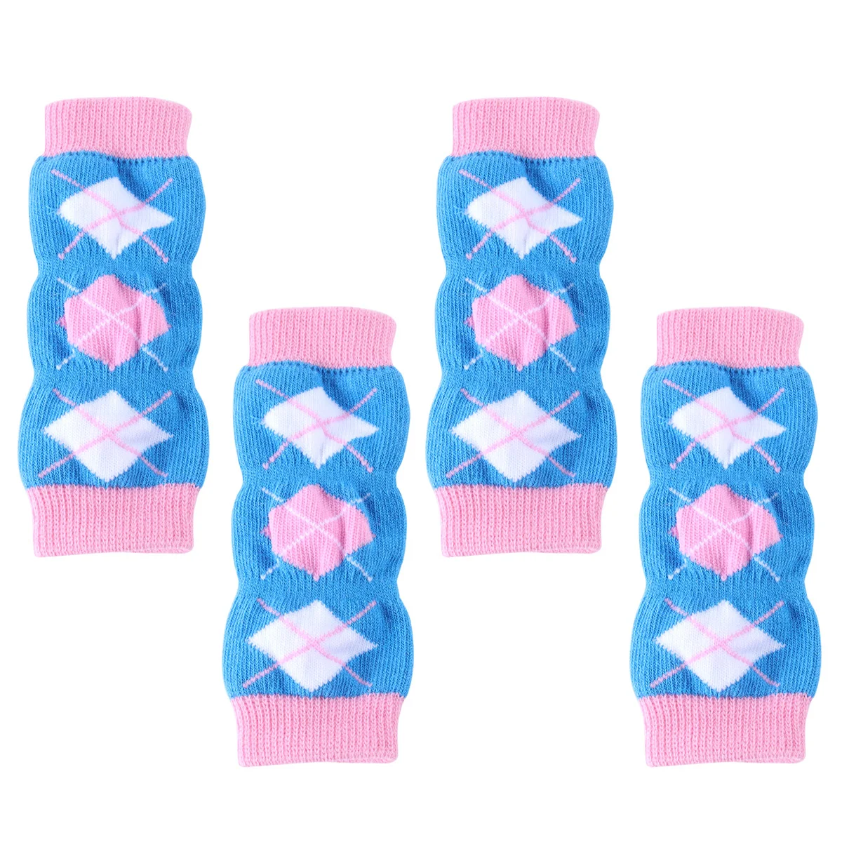 Puppy Booties Warm Knee Pad Dog Socks Dog Elbow Protector Dog Leg Cover Anti Urine Warm Knee Pad 4Pcs Knitted Pet Leg Warmers