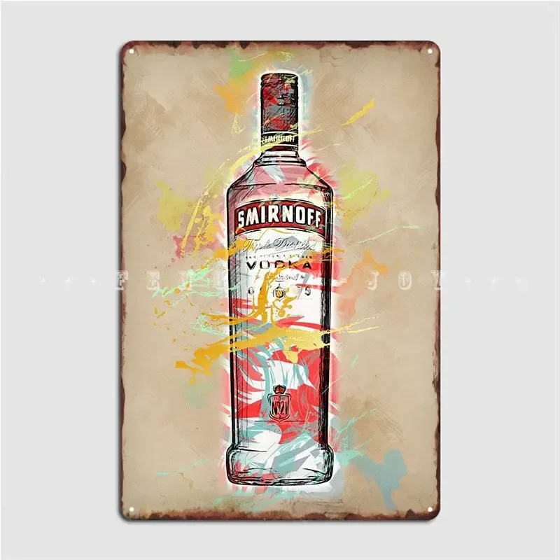 Smirnoff Vodka Metal Sign Wall Pub Customize Garage Decoration Mural Tin Sign Poster