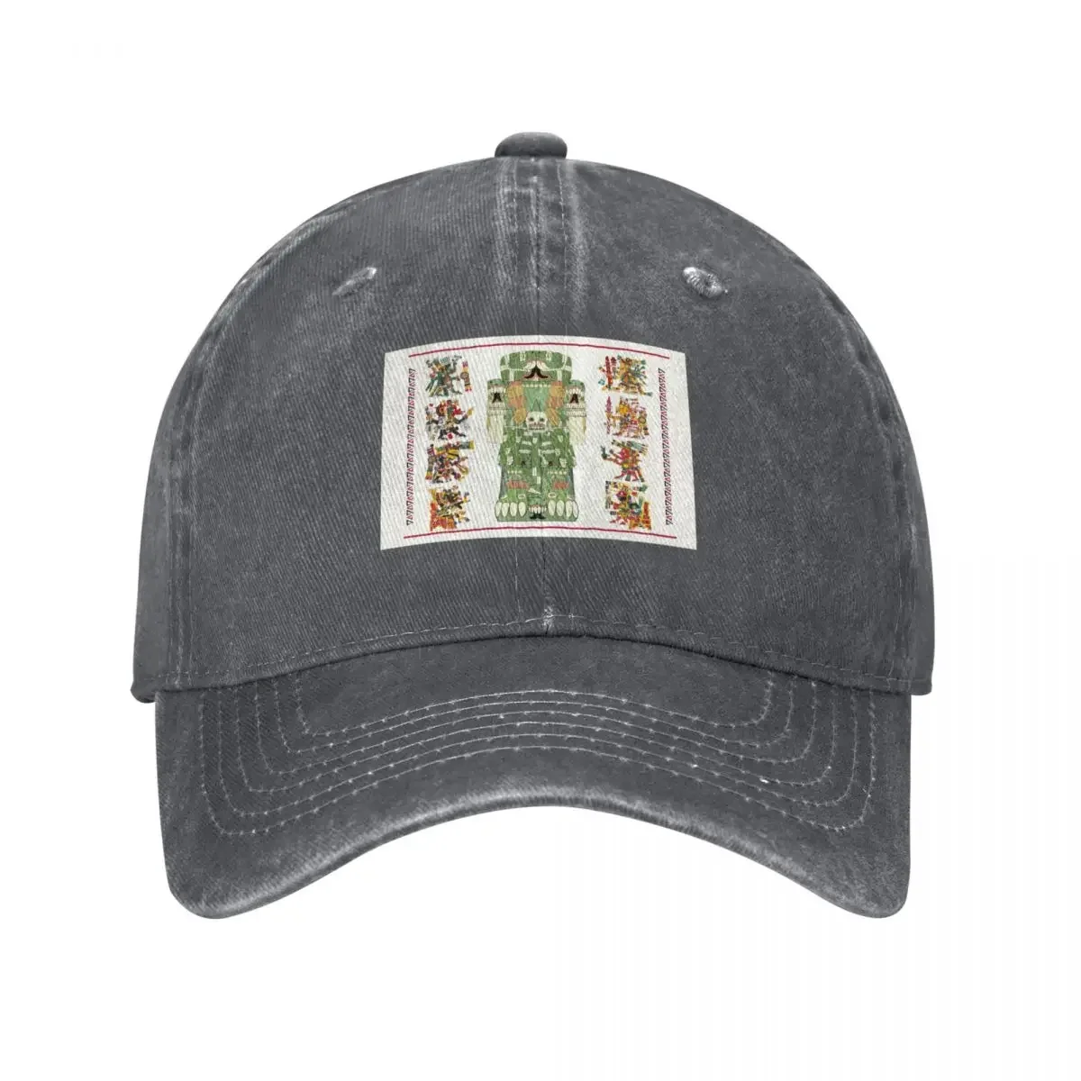 Coatlicue - Aztec Mother Goddess Codex Borgia Style JP Baseball Cap Luxury Hat Custom Cap |-F-| Girl Men's