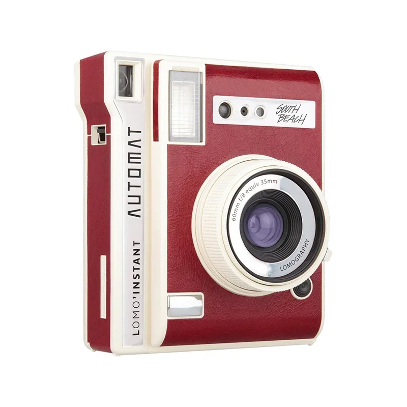 LOMOGRAPHY Lomo\'Instant Automat Camera Auto Metering Vintage Red Leather Edition Standalone