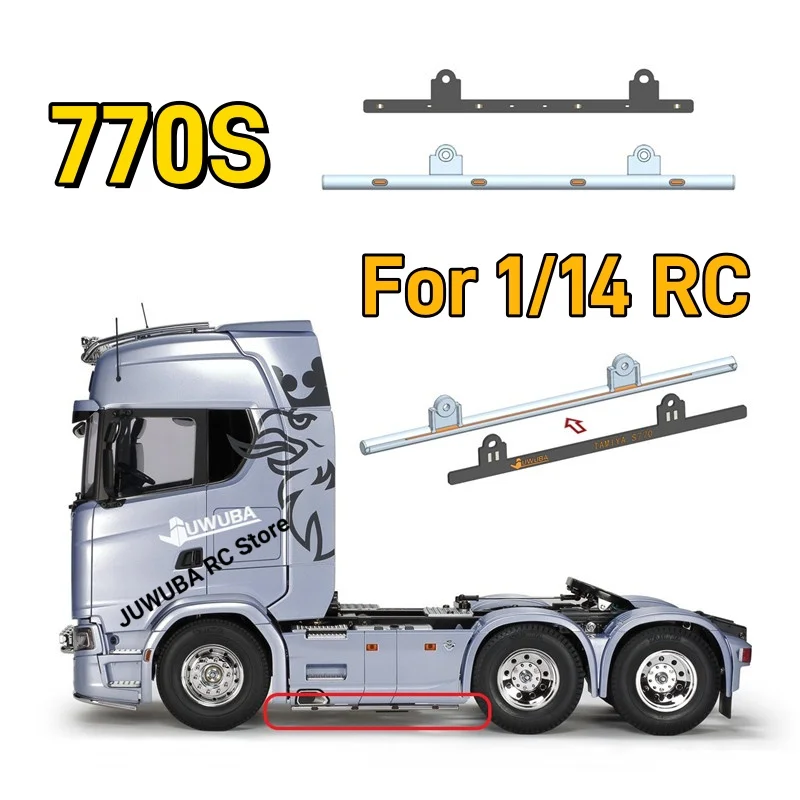 RC 1/14 770S Model Truck Side Skirt Light Bar Decorative Lamp For Tamiya 1/14 RC Tractor Truck 770S 6×4 56368 Accessories