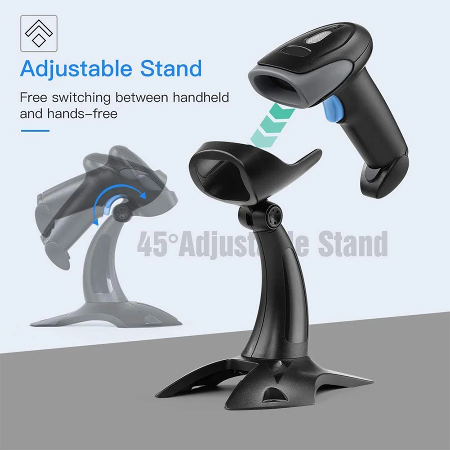 Yokoscan Factory Brand Laser 1D 2D Qr Long Range Wireless Price Lector Bar Code Scan Reader Handheld Barcode Scanner OEM ODM