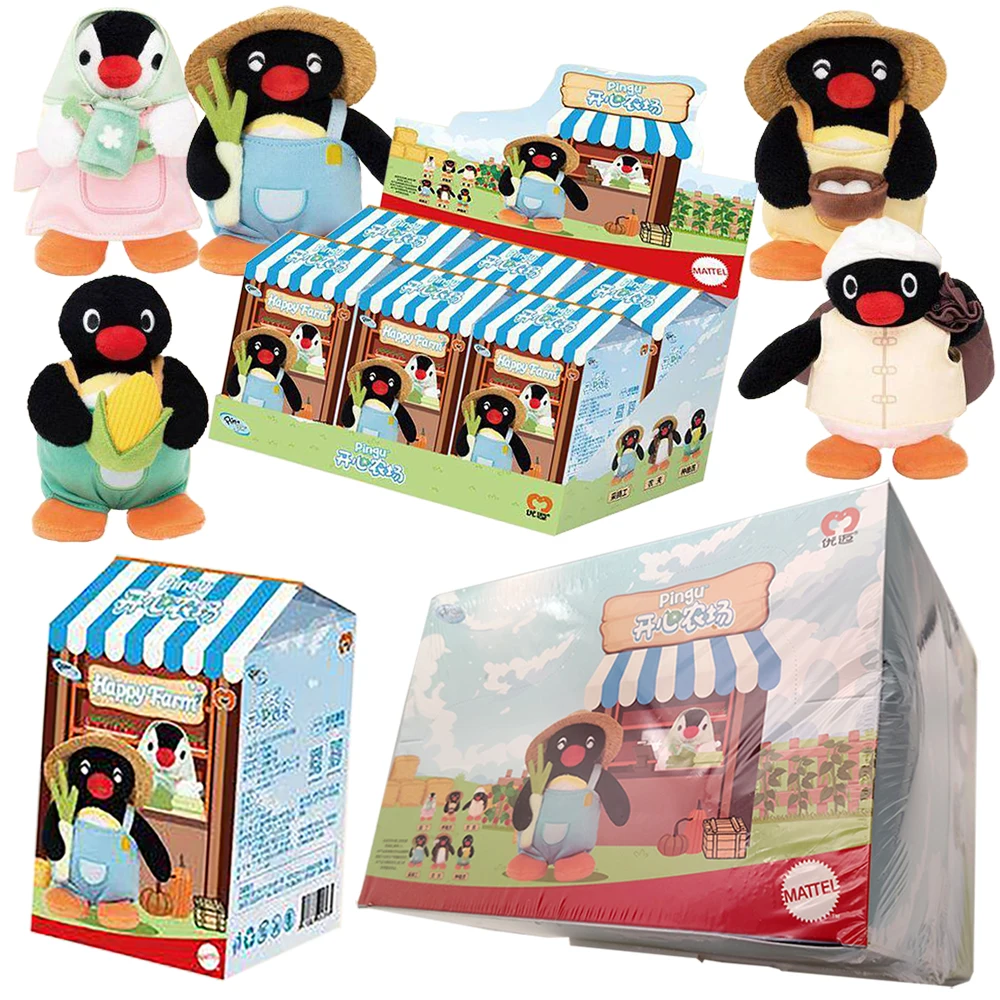 

Genuine Pingu Popular Cartoon Star High-quality Blind Box Toy Creative Peripheral Fan Collection Soft Doll Model Room Decoration