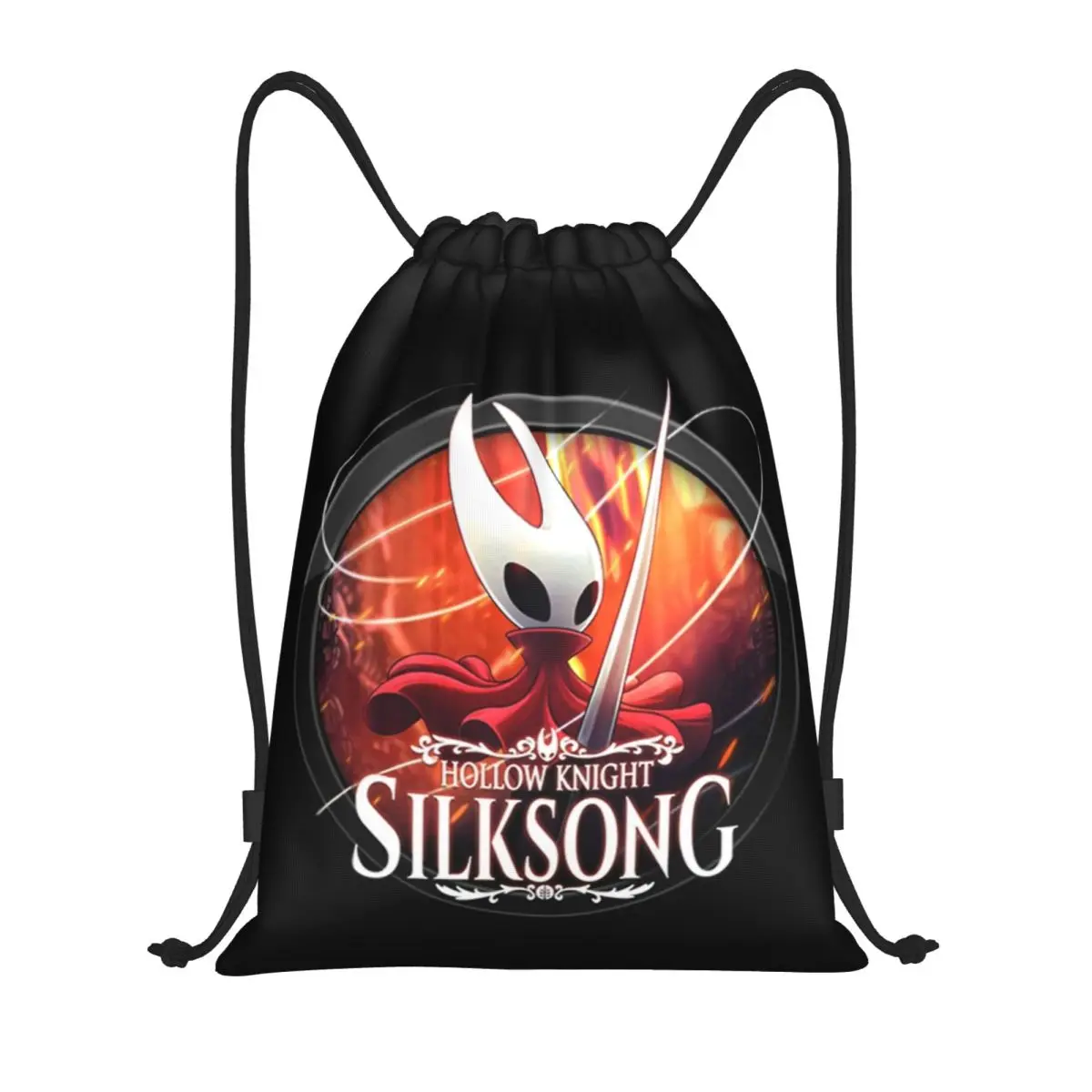 

Рюкзак Hollow Knight Silksong на шнурке, спортивный рюкзак для спортзала, сумка на шнурке для тренировок