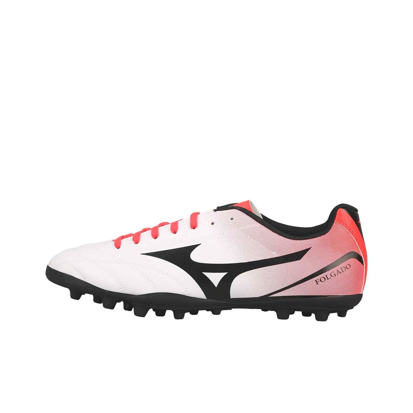 Mizuno Folgado Ag Artificial Ground Cushioning Abrasion Resistant Impact Resistant Soccer Shoes Men's White Red P1GA229460