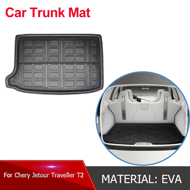 

EVA Car Rear Trunk Mat Waterproof Protective Liner Trunk Tray Floor Mats Accessories for Chery Jetour Traveller T2 2023 2024