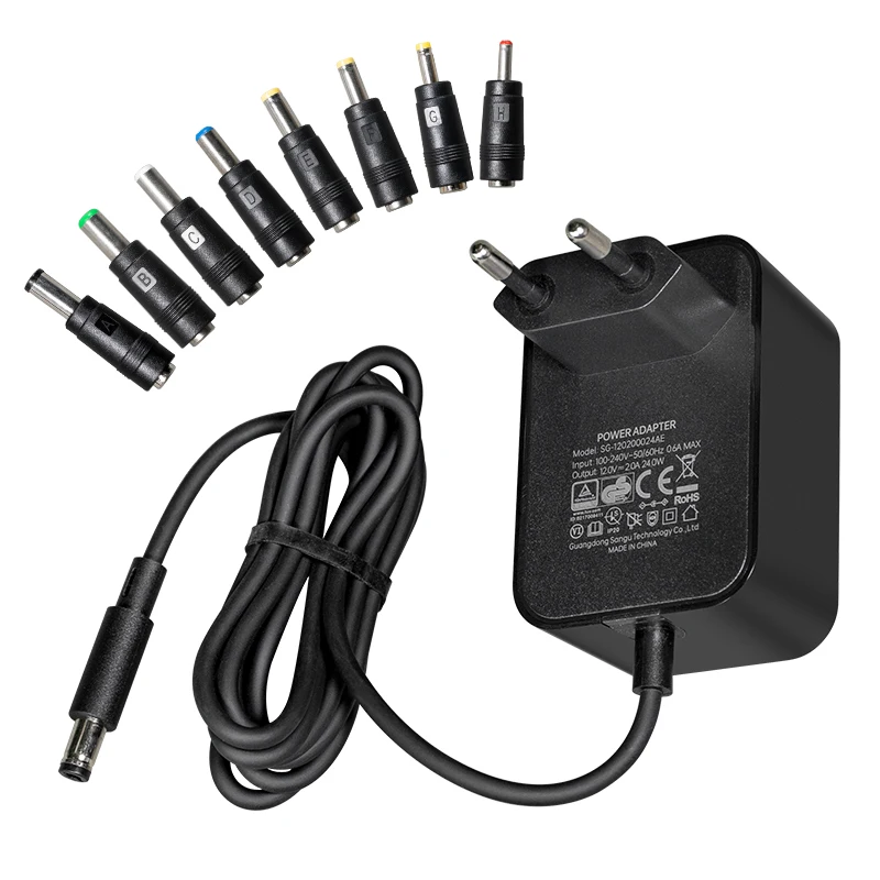 12V 2A 24W Netzteil, AC zu DC Schaltadapter, Kompatibel mit Buchsenanschluss, Leichtes Design, 110V/220V Betriebsspannung