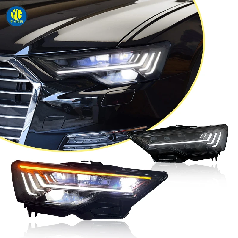 

For Audi A6 C8 Headlight C8 2019-2024 Head Light Upgrade Matrix 4 Projectors Lens Headlamp LED Front Light Assembly