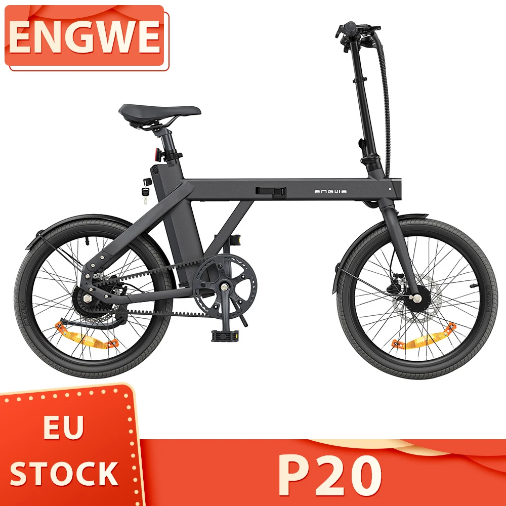 ENGWE P20 Folding Electric Bike 20 inch 250W Motor Torque Sensor E-Bike 36V 9.6Ah Battery 25km/h Max Speed Hydraulic Disc Brakes