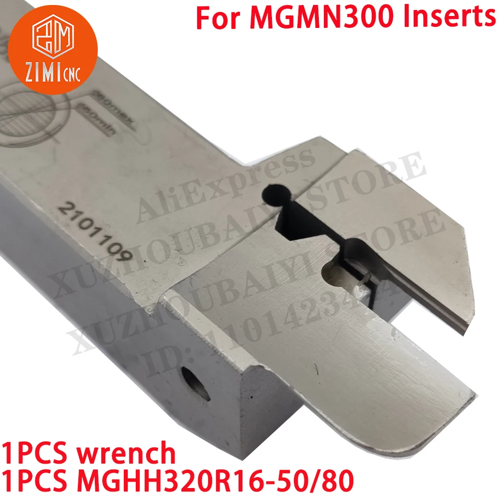 1PC MGHH320R16-50/80 Internal Grooving tool holder CNC tool for MGMN300 blade Carbide Insert metal lathe cutting tool mechanical