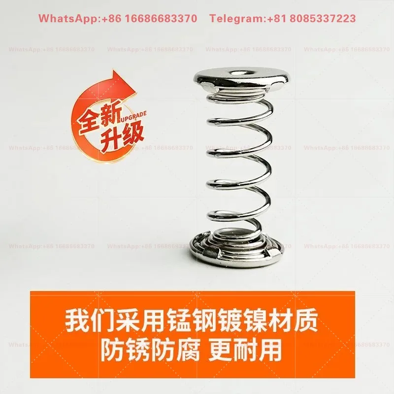 10 PCS M5 M6 Threaded Compression Spring Shock Absorbing Nickel Plated Steel for Filling Machine