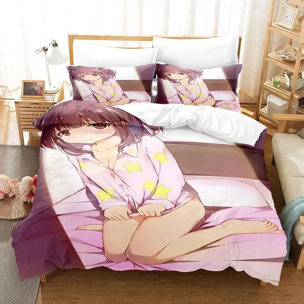 Anime Chieri Ogata Bedding Set,Duvet Cover Comforter Bed Set Quilt Cover Pillowcase,King Queen Twin Size Boys Girls Adults