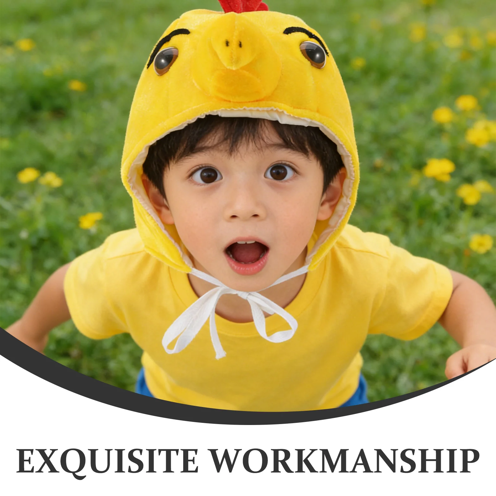 만화 병아리 머리띠 노란색 부드러운 파티 모자 어린이 및 성인용 크리스마스 카니발 코스프레 의상 액세서리 재미있는 소품