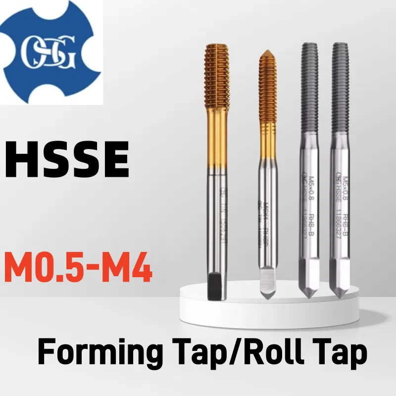1PCS Japan OSG M0.5-M4 HSSE Forming Tap Roll Tap JIS Standard M0.6M1M1.2M1.4M2M2.5M3M4 For Aluminum Steel Machine Thread Taps
