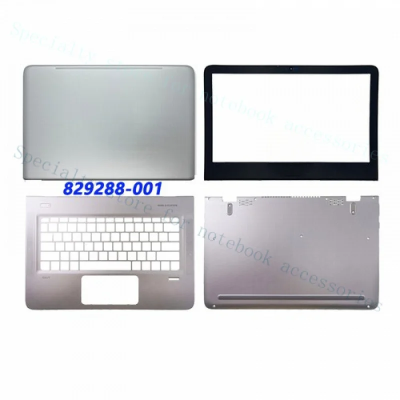 

A+ для HP ENVY 13-D TPN-C120: передняя панель, подставка для рук, нижняя крышка 829288-001, серебристый цвет