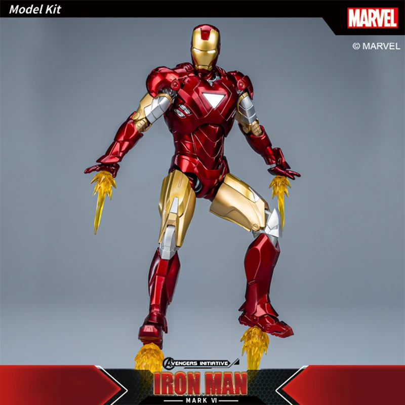 Fondjoy The Avengers Iron Man MK1 MK2 MK3 MK4 MK5 MK6 Assemble Toy Iron Man Model ABS Material 1/12 Action Figures Toy Boys Gift