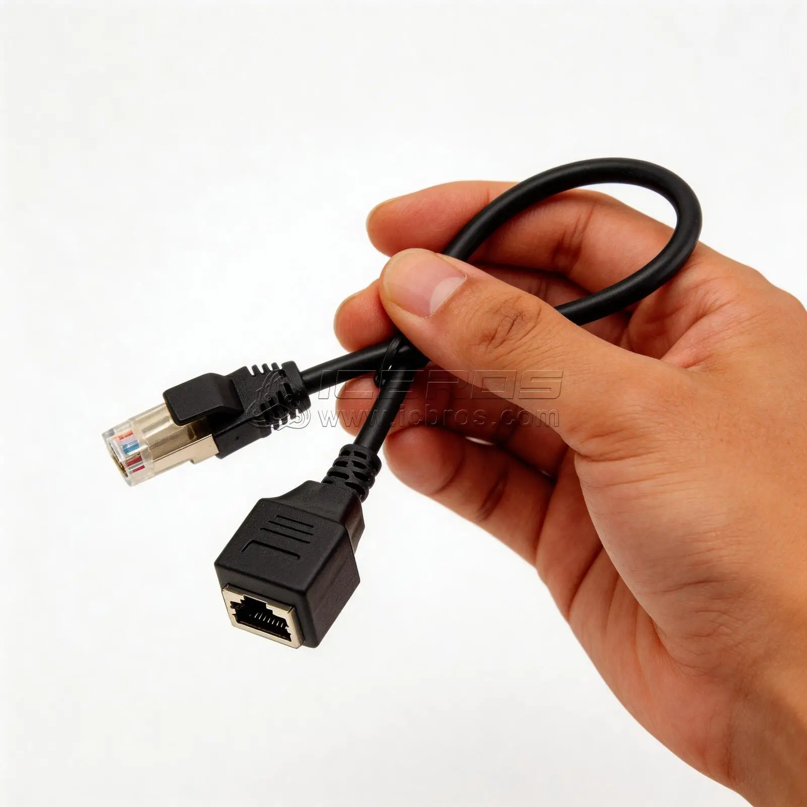 5pcs 8P8C FTP STP UTP RJ45 Cable Male To Female 1000M Speed Cat5 Cat6e Screw Panel Mount Ethernet LAN Network Extension Cable
