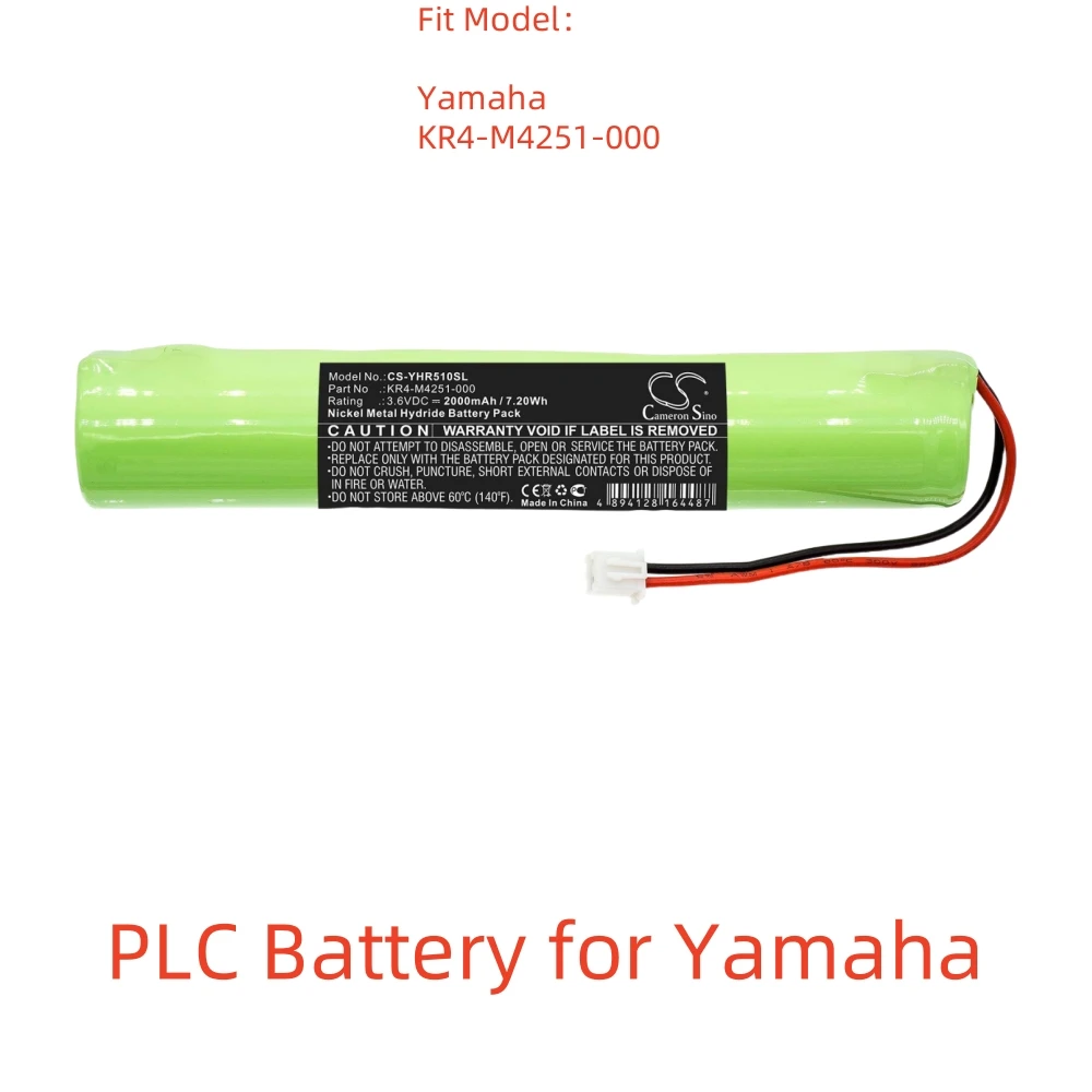 

Ni-MH PLC Battery for Yamaha,3.6V,2000mAh,KR4-M4251-000